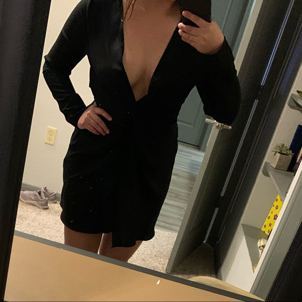 Forever 21 plunge neckline dress